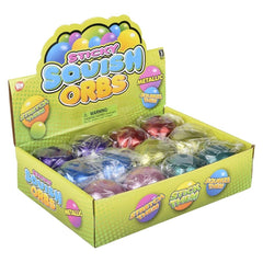 SQUISH STICKY METALLIC BALL 2.75" LLB Squishy Toys