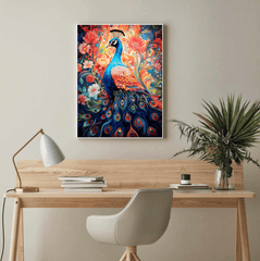 Fantasy Peacock Canvas Wall Art print