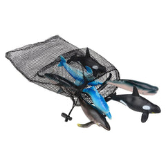 5.5"-7.5" 7PC WHALE AND DOLPHIN MESH BAG LLB kids toys