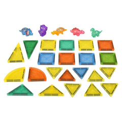 Dinosaur Magnetic Tile Set 27pc - LLB Toys