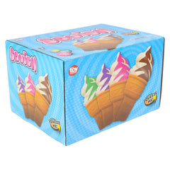 SQUISH ICE CREAM (12/DISPLAY) 6" LLB Squishy Toys