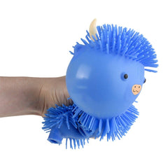 5" Highland Cow Puffer-Assorted Colors- LLB Toys