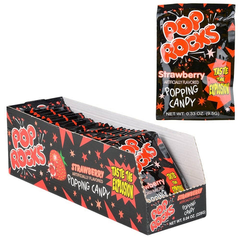 POP ROCKS STRAWBERRY 24PCS/DISPLAY - LLB Candy