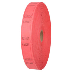 BLANK SINGLE TICKET ROLL RED LLB kids toys