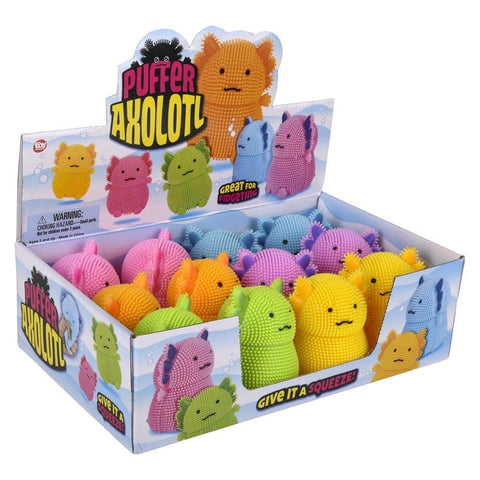 4" Axolotl Puffer 12ct LLB Squishy Toys