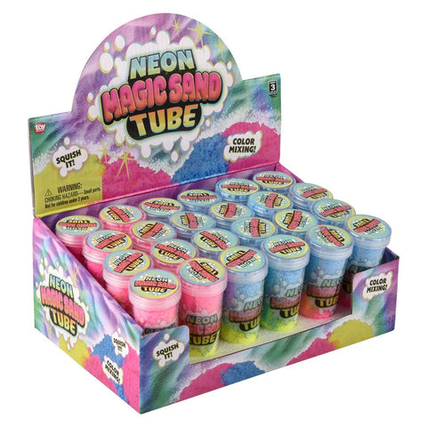 3.75" Neon Magic Soft Putty Tube 24ct - LLB Toys