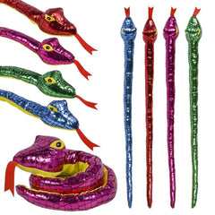 47" Foil Snakes Plush - LLB Toys