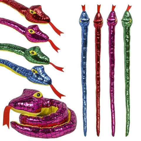 47" Foil Snakes Plush - LLB Toys