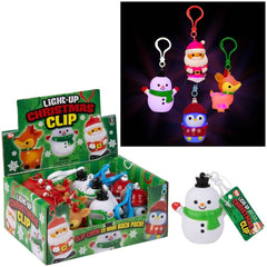 2.5" Light-Up Christmas Clip Ons- LLB Toys