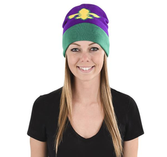 MARDI GRAS FLEUR DE LIS BEANIE HAT - LLB Toys