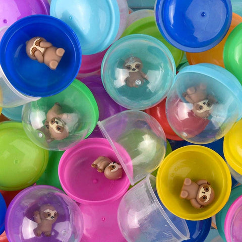 1" Mini Sloth Figurines In 2" Capsule 250ct - LLB Toys