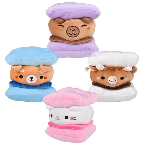 6" Kawaii S'Mores Animals 12ct Plush - LLB Toys