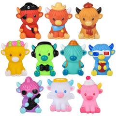 2" Rubber Highland Cow - LLB Toys