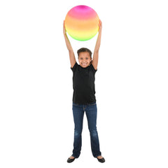 Neon Rainbow Playground Ball 16"  - LLB Toys