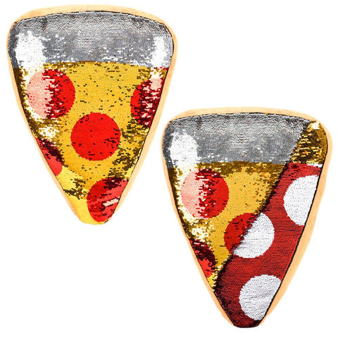 16" plush FLIP SEQUIN PIZZA PILLOW LLB Plush Toys
