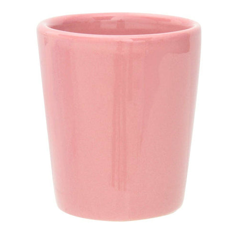 1oz GLAZED CERAMIC PINK SHOT GLASS LLB kids toys