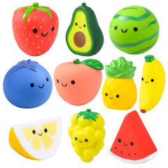 2" RUBBER FRUIT COLLECTIBLE LLB kids toys