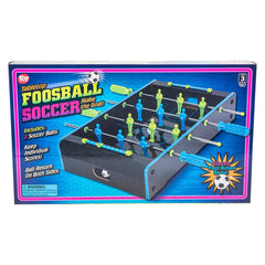 NEON WOODEN TABLETOP FOOSBALL GAME 20"x12.25" LLB kids toys