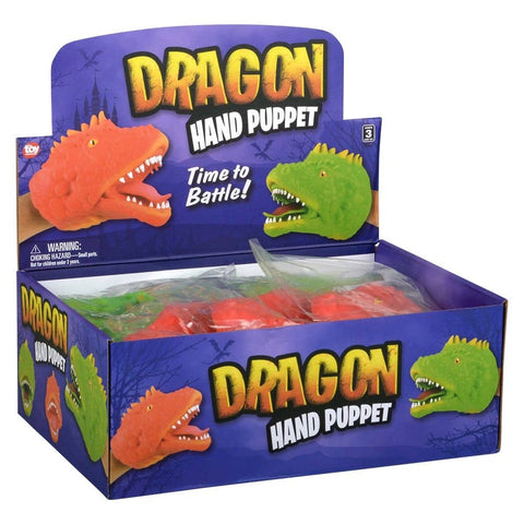 Stretchy Dragon Hand Puppet 6" LLB kids toys