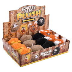 3" Zoo Animal Squeezy Bead plush Ball LLB Plush Toys