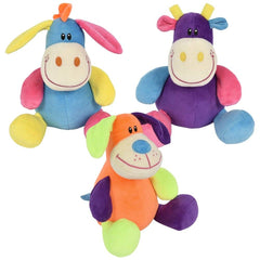 9" Colorful Patch Animals - LLB Plush