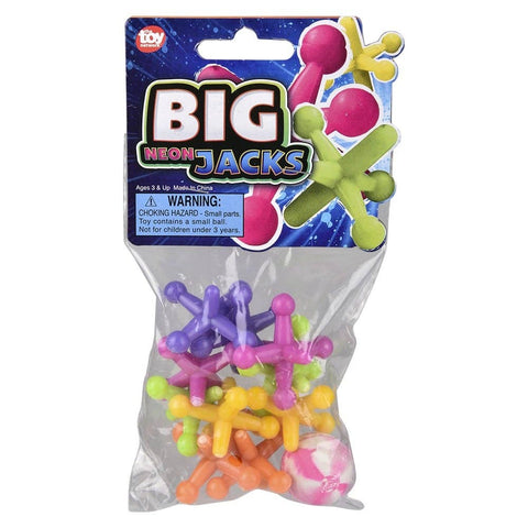 LARGE NEON JACKS SET 1.50" 12/13 LLB kids toys