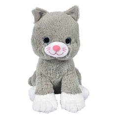 Sitting Cat 11in Asmt Plush Toy - LLB Toys