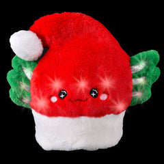 Light-Up Red Axolotl Santa Hat