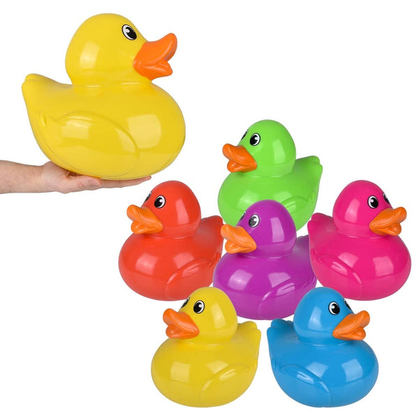 Jumbo Assorted Color Rubber Duckies 10