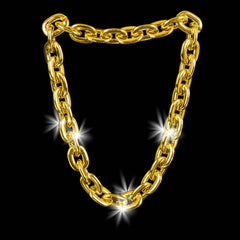 38" LIGHT-UP BIG CHAIN GOLD NECKLACE LLB Light-up Toys