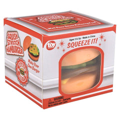 3" Squish And Stretch Hamburger - LLB Toys