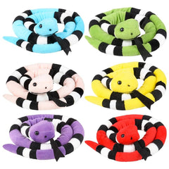 45" STRIPED SNAKE plush LLB Plush Toys