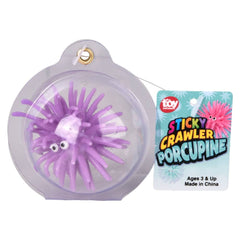 1.5" Sticky Crawling Porcupine 24ct - LLB Toys