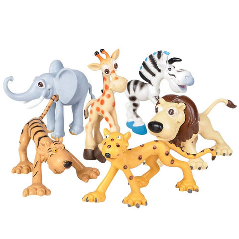 6 PC Cartoon Animal Set LLB kids toys
