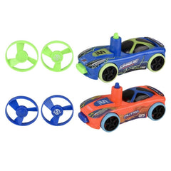 4" Flying Disc Race Car 8ct - LLB Toys