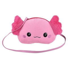 Axolotl Plush Crossbody Bag 11.5"x8" -LLB Toys