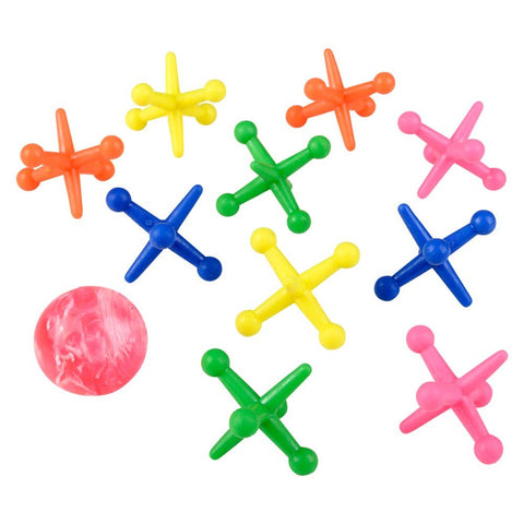 BIG NEON JACKS SET 1.75" LLB kids toys