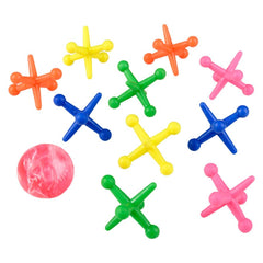 BIG NEON JACKS SET 1.75" LLB kids toys