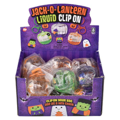 Liquid Jack O Lantern Clip On 3.75" - LLB Toys
