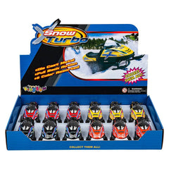 5" Die-Cast Pull Back Snow Turbo 12/display - LLB Toys
