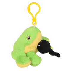 3.5" Mighty Quakes Green Tree Frog Backpack Clip - LLB Toys