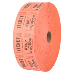 DOUBLE ROLL TICKET ORANGE -2000/ROLL LLB kids toys