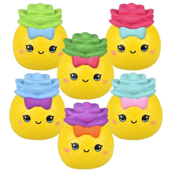 JUMBO SQUISH PINEAPPLE BOW MIX 10