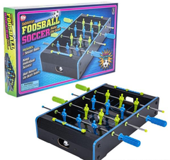 NEON WOODEN TABLETOP FOOSBALL GAME 20"x12.25" LLB kids toys