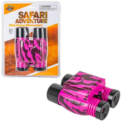 PINK ZEBRA PRINT BINOCULARS LLB kids toys