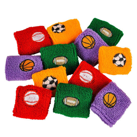 Sports Ball Wristbands 2.75" 24pcs - LLB Toys