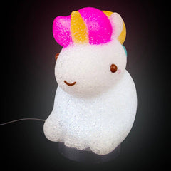 7.5" Kawaii Sitting Unicorn Sparkle Lamp - LLB Toys