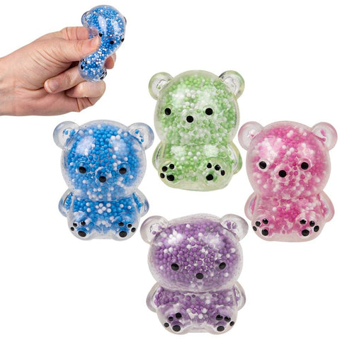 1.75" Mini Squeezy Foam Bead Bear 24ct - LLB Toys