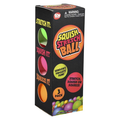 Mini Squishy Gummi Ball 1.75" 3pcs/Color Box - LLB Toys