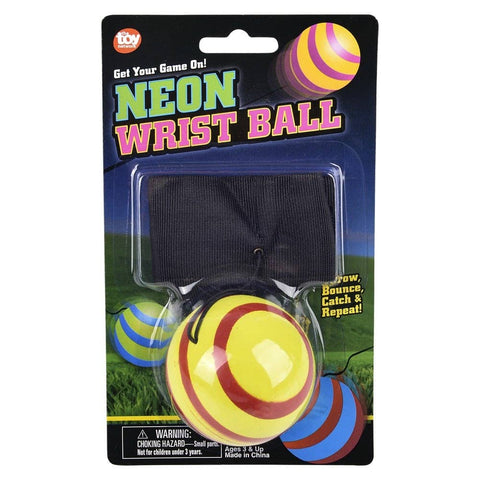2.25" Neon Wrist Band Return Ball LLB kids toys